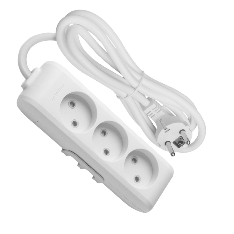 Panasonic X-tendia 3-outlet extension cord with safety shutters 5 m gray (WLTB02352GR-UA1)