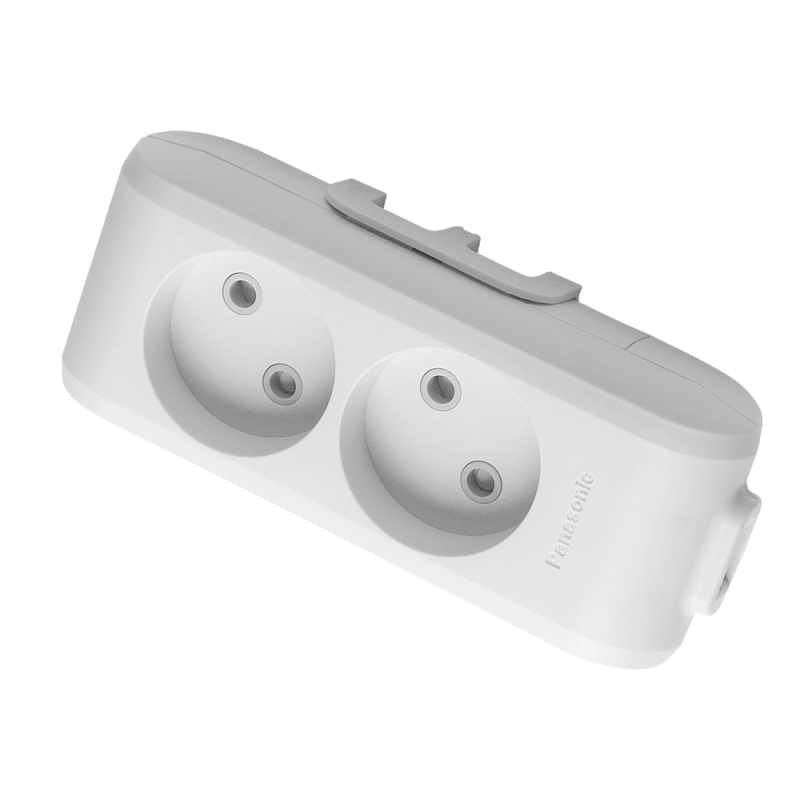 X-tendia 2-socket, socket with protective shutters WLTB02202GR-UA