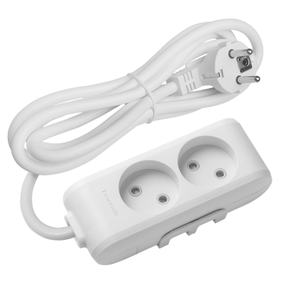 Panasonic X-tendia 2-port extension cord with protective shutters, 3 m WLTB02232GR-UA1