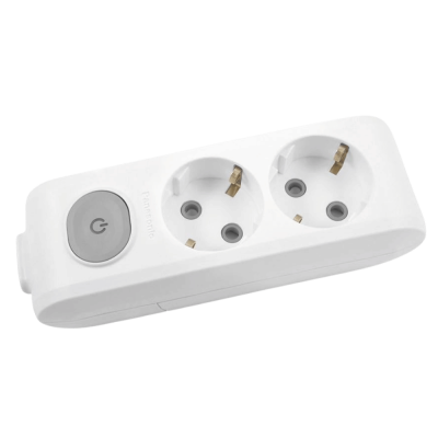 Panasonic X-tendia 2-socket socket, with grounding, switch and protective shutters WLTA04202GR-UA1