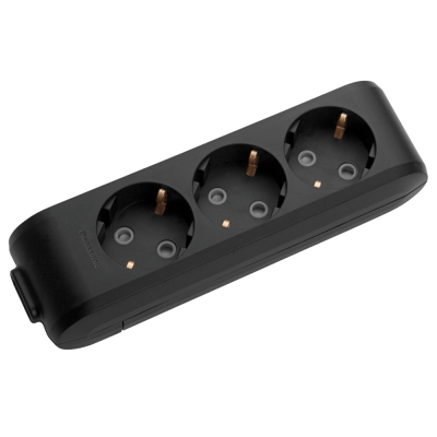 Panasonic X-tendia grounded 3-way connector block with protective shutters WLTB04302BL-UA1