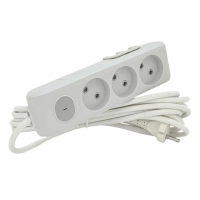 Panasonic X-tendia extension cord 3 sockets, with switch and protective shutters, 5 m WLTA02352GR-UA1