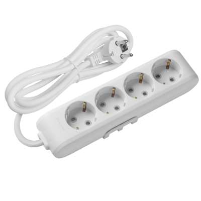 Panasonic X-tendia extension cord 4 sockets, with grounding, protective shutters, 5 m WLTB04452GR-UA1