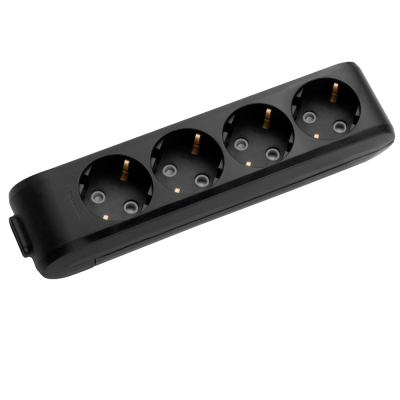 Panasonic X-tendia grounded 4-way connector block with protective shutters WLTB04402BL-UA1
