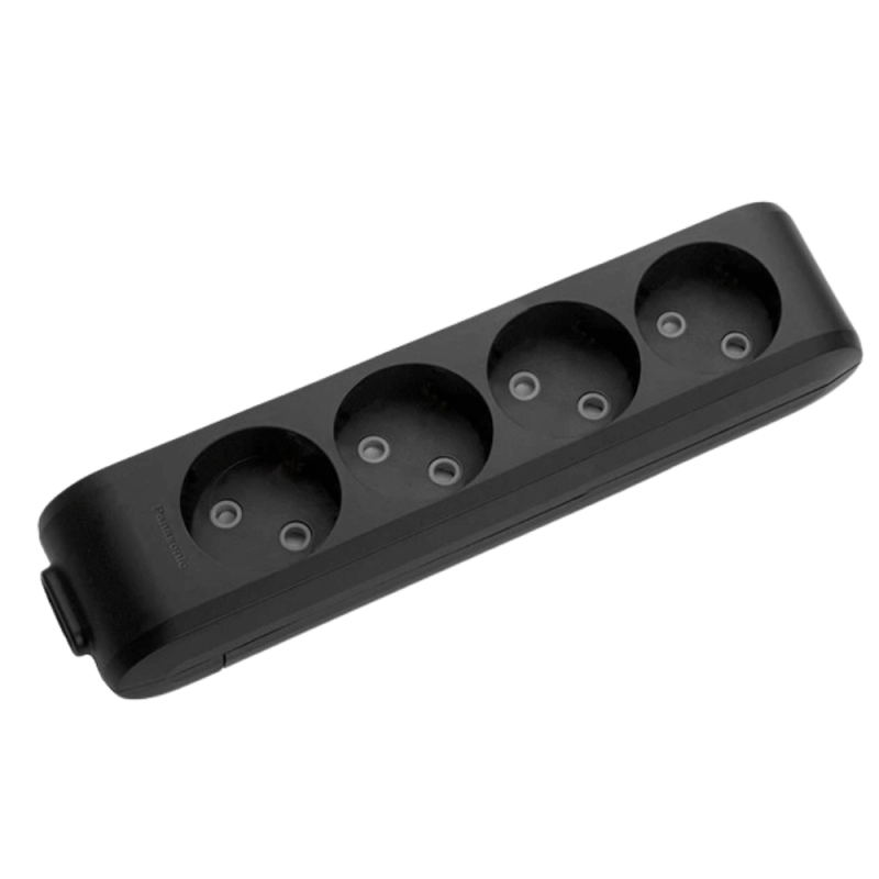 X-tendia Panasonic 4-socket power strip with safety shutters WLTB02402BL-UA1