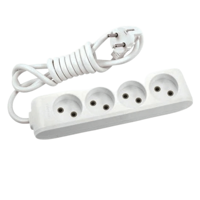 Panasonic X-tendia 4-port extension cord with protective shutters, 5 m WLTB02452GR-UA1