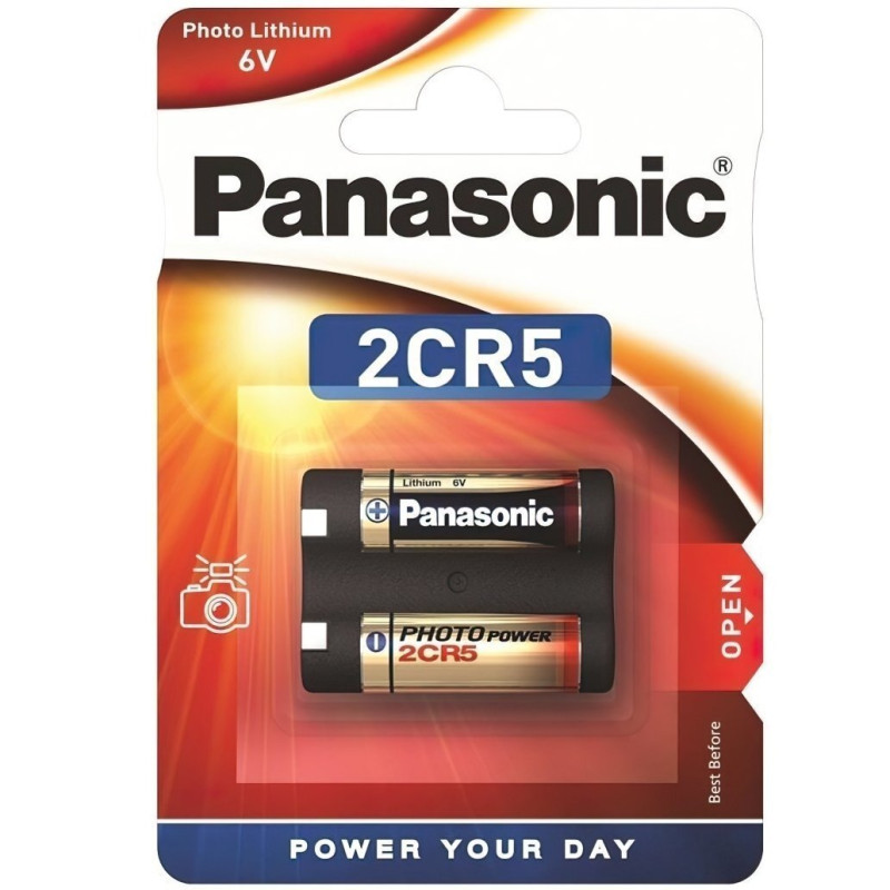 Батарейка Panasonic 2CR-5L/1BP литиевая 2CR5 блистер, 1 шт.
