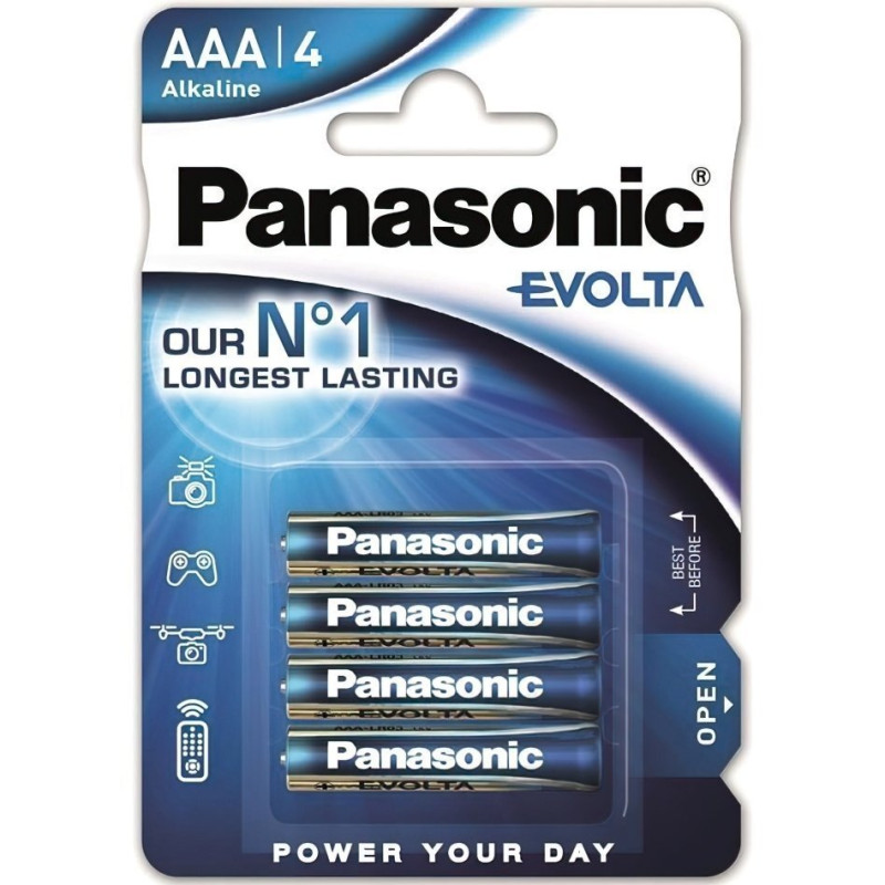 Батарейка Panasonic LR03EGE/6B2F EVOLTA щелочная AAА блистер, 6 шт.