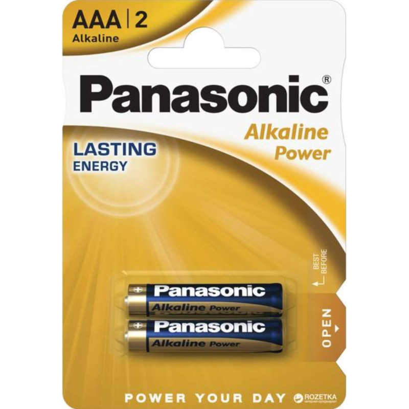 Battery Panasonic LR03REB/2BP ALKALINE POWER alkaline AAA blister, 2 pcs.