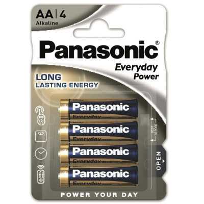 Battery Panasonic LR6REE/4BP EVERYDAY POWER alkaline AA blister, 4 pcs.