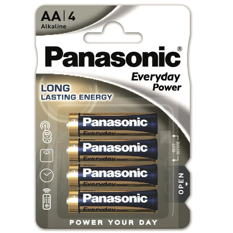 Battery Panasonic LR6REE/4BP EVERYDAY POWER alkaline AA blister, 4 pcs.