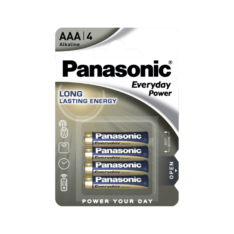 Батарейки Panasonic LR03REE/4BR Everyday Power щелочные AAA блистер, 4 шт
