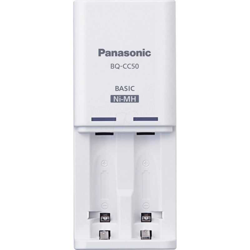 Зарядное устройство Panasonic K-KJ50MCD20E Compact Charger+ Аккумулятор Eneloop NI-MH AA 2000 мАч, 2 шт.