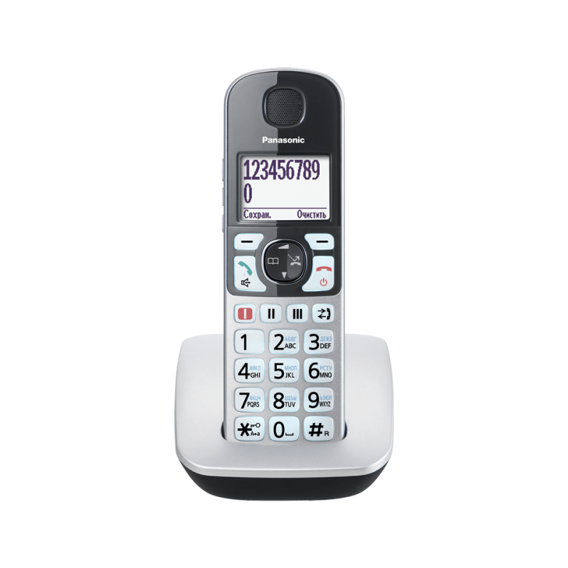 Радиотелефон (серебро) KX-TGE510RUS