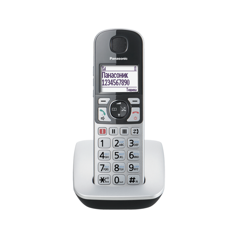 Радиотелефон (серебро) KX-TGE510RUS