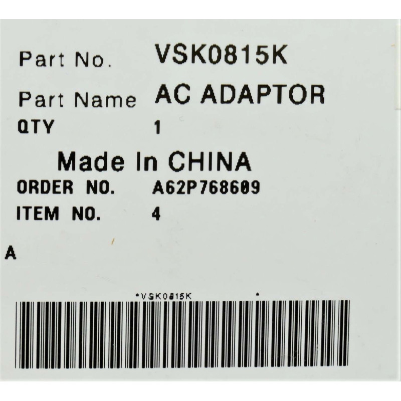 Сетевой адаптер для видеокамеры Panasonic VSK0815K