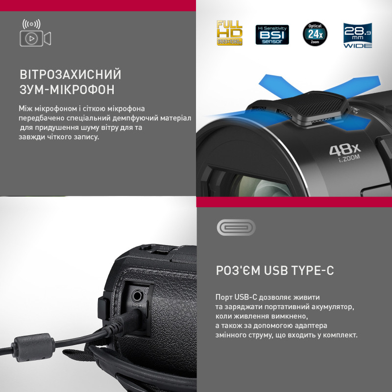 Цифрова відеокамера Panasonic HC-V900E-K