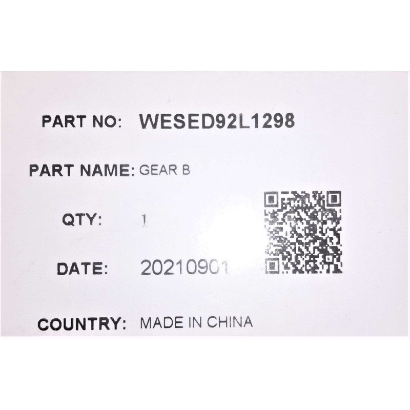 Part of transmission mechanism for Panasonic WESED92L1298 epilator