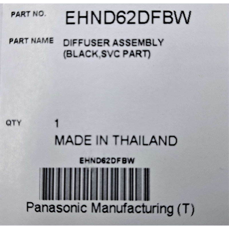 Nozzle for hair dryer Panasonic EHND62DFBW